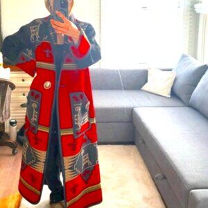 OVERSIZED SOUTHWESTERN BLANKET COAT